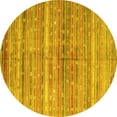 thumbnail image 1 of Ahgly Company Indoor Round Southwestern Yellow Country Area Rugs, 7' Round, 1 of 4
