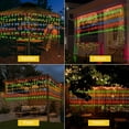 thumbnail image 2 of 32.8 x 3.28 pies, cortina solar de gran tamaño, luces de carámbano para exteriores, 8 modos de cadena de luces de cortina de carámbano, luz solar de jardín de Navidad para patio, cenador, aleros, 2 of 5