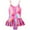#01, variant on Girls Swimsuit One Piece UPF 50+ Mermaid Skirted Bathing Suit Beach Swim Dress 4-12 Years