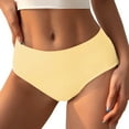 thumbnail image 3 of Panties for Women,Fashion Low Waist Striped Briefs for Women Soft Lace Trim Comfortable Underwear Everyday Wear,Womens Underwear,Yellow,M, 3 of 6