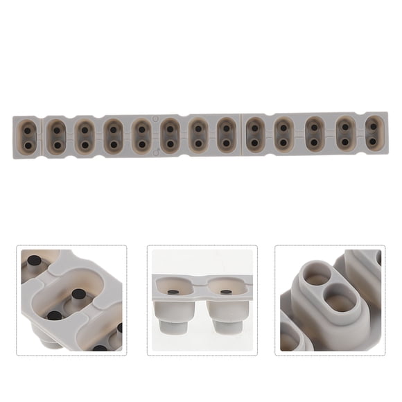 COSMOBETTY Bandas Conductivas De Silicona Gris Para Electrónico Compatible Con 13 Teclas De Piano
