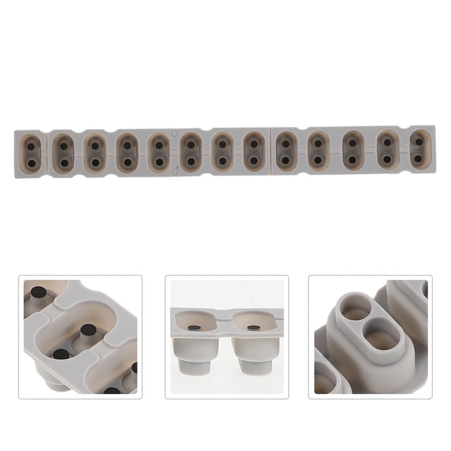COSMOBETTY Bandas Conductivas De Silicona Gris Para Electrónico Compatible Con 13 Teclas De Piano