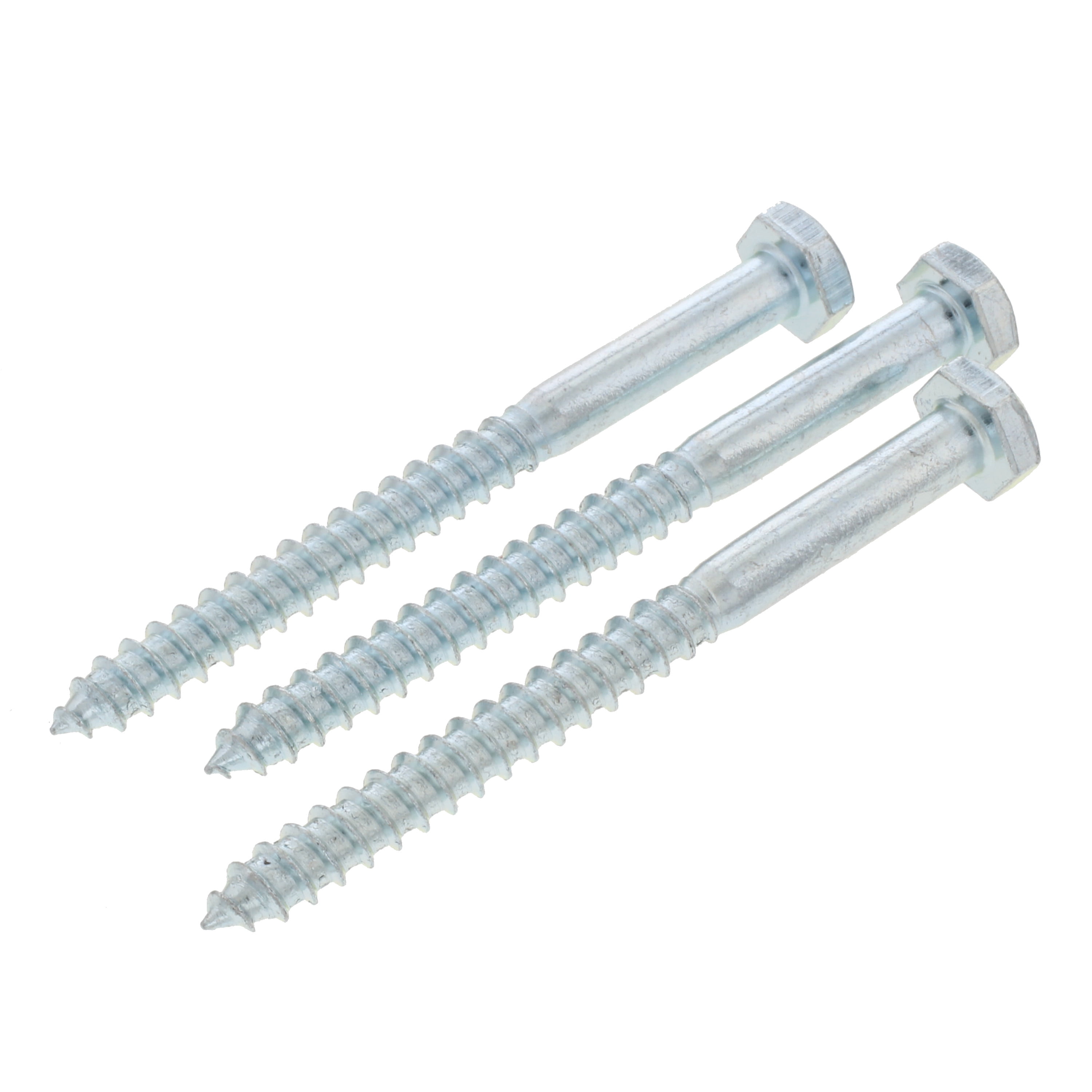 Bulldog Hardware 1/4 in. x 3 in. Lag Screw, Zinc Plated (3 Pack)