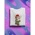 thumbnail image 3 of Christmas Dog Sweatshirt Women -SPIdeals Designs, Female Medium, 3 of 4