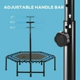 thumbnail image 5 of GVN 45" Trampoline with LED Lights and Adjustable Handle, Outdoor Trampoline for Adults, Blue, 5 of 6