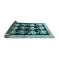 thumbnail image 2 of Ahgly Company Indoor Rectangle Persian Light Blue Traditional Area Rugs, 8' x 12', 2 of 4