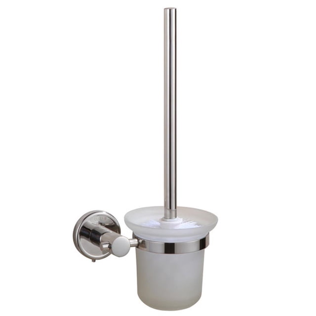 Naiovety Portaescobillas de baño de acero inoxidable, portavasos de vidrio de un solo cepillo montado en la pared, accesorios de Hardware de baño Suministros de limpieza para el hogar Naiovety HA017253-00