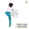 thumbnail image 5 of Ample Decor 100% Cotton White Wash Cloths Set of 10 Popcorn Textured - Super Soft, Quick-Dry - Mulaayam Collection - 12 X 12 Inch, 5 of 5