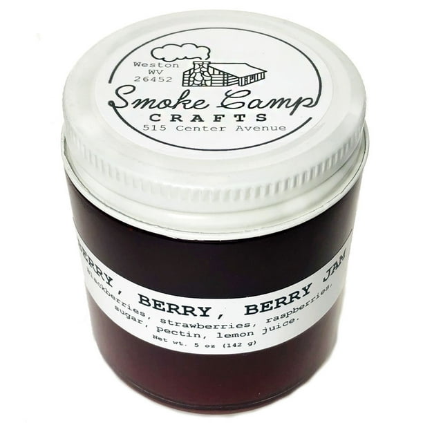 Berry Berry Berry Jam, 5 oz Craft, Gourmet, Unusual Jams & Jellies Made in West Virginia, USA