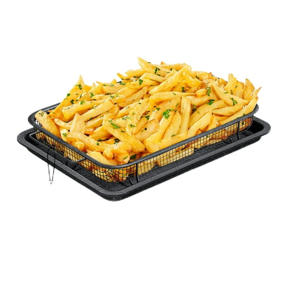 Bandeja para verduras BAKKENMASTER Bakken Swiss, juego de 2 piezas, mármol gris