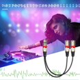 thumbnail image 2 of 3Pin XLR Female Jack to Dual 2 Male Plug Y Splitter 30cm Adapter Cable Wire, 2 of 6