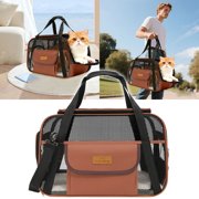 Portable Pet for Cats and Dogs with Mesh Window and Comfortable Padding for Safe Travel