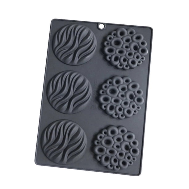 Elegant Waves Silicones Dessert Molds Heat Resistant Bakewares For Mousse Chocolate Making Nonstick Quick Cleaning White