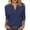 Navy, variant on jtjvou Womens 3/4 Sleeve T-Shirts V Neck Buttons Tops Basic Tee Solid Color Blouse Loose Fit Pullover Summer Shirts 2026 Black XXL