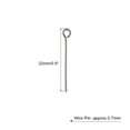 thumbnail image 2 of 200Pcs Eye Pins Jewelry Findings Eye Pins 22mm Iron Eye Pins for Jewelry Making 21 Gauge Dark Gray, 2 of 6