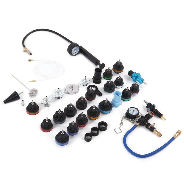 Kit De Probador De Presión De Radiador, Juego De Cambio De Refrigerante De Vacío Neumático De Metal, Kit De Herramientas De Probador De Presión De Radiador De Alta Precisión,