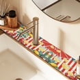 thumbnail image 2 of Yayeee Faucet Mat for Kitchen Sink 30" Diatomite Long Splash Guard Pad, White Striped Lemon, 2 Pack, 2 of 7