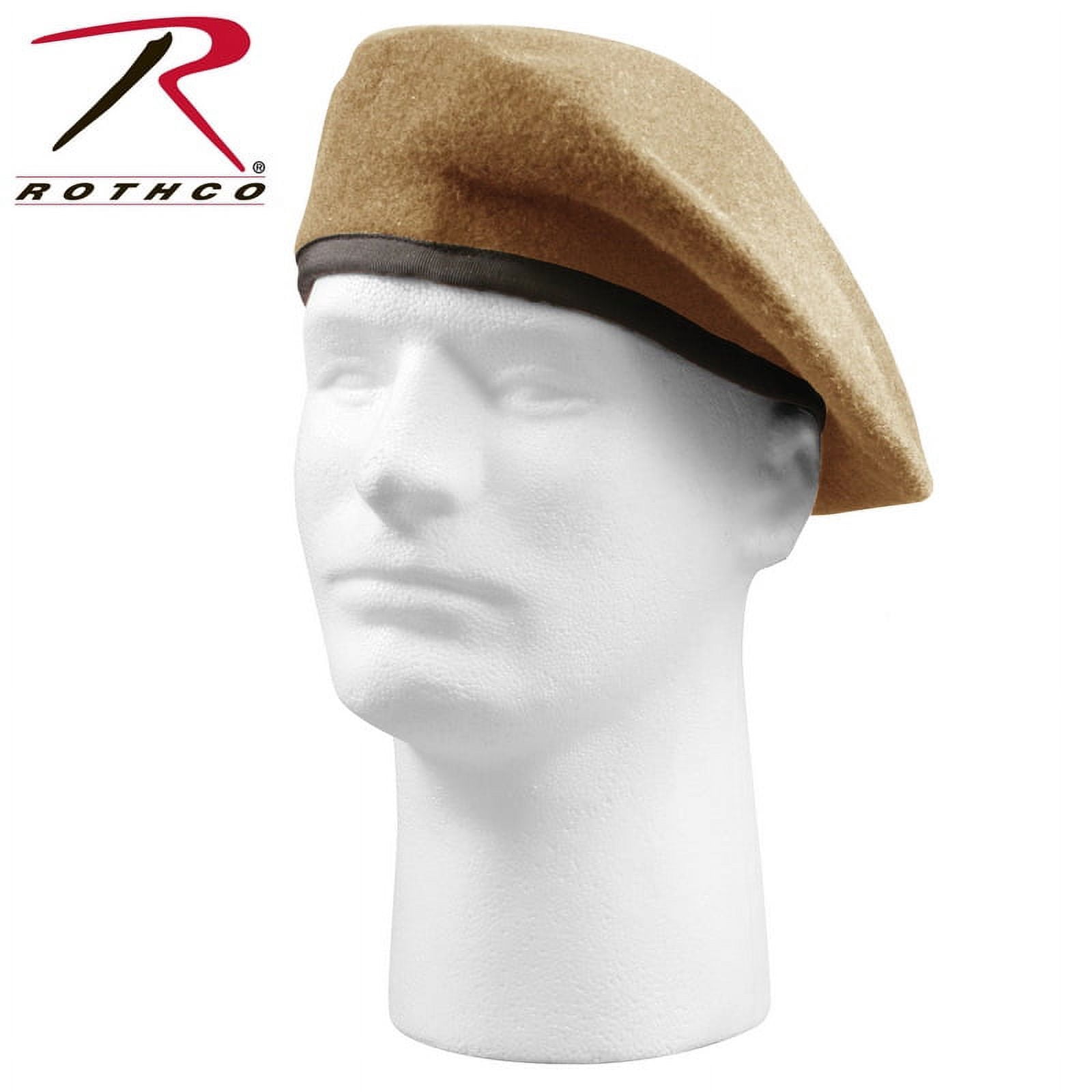 Rothco 3945 G.I. Type Inspection Ready Beret Hat, Black - Size 6.5