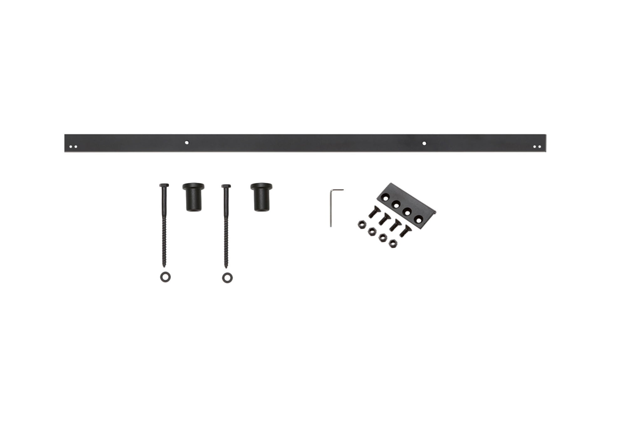 Miseno Mbdh0495 24" Barn Door Rail Extension Kit Black