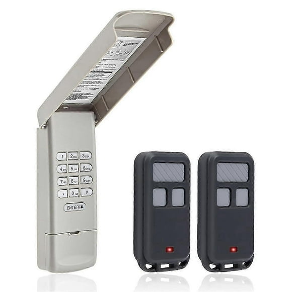 Garage Door Opener Keypad with 2pc 890MAX Garage Door Opener Remotes Compatible with Openers Keypad