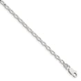 thumbnail image 1 of Sterling Silver 2.75mm Oval Rolo Bracelet (Weight: 2.39 Grams, Length: 7 Inches), 1 of 4