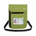 thumbnail image 1 of Openpig Travel Passport Holder Neck Wallet, Blocking Passport Bag with Adjustable Neck Strap, Velcro and Visual Window Design Passport Bag for Men & Women, 1 of 1