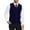 Navy, variant on HAOMEILI Men's Sleeveless Sweater Vest V-Neck Casual Cable Knit Button Down Cardigan Vest