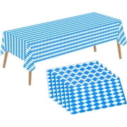 ASTARON 6 pcs Oktoberfest Tablecloth (Thicken) 137x274cm Rectangular Party Table Cover for Oktoberfest German Party Decorations