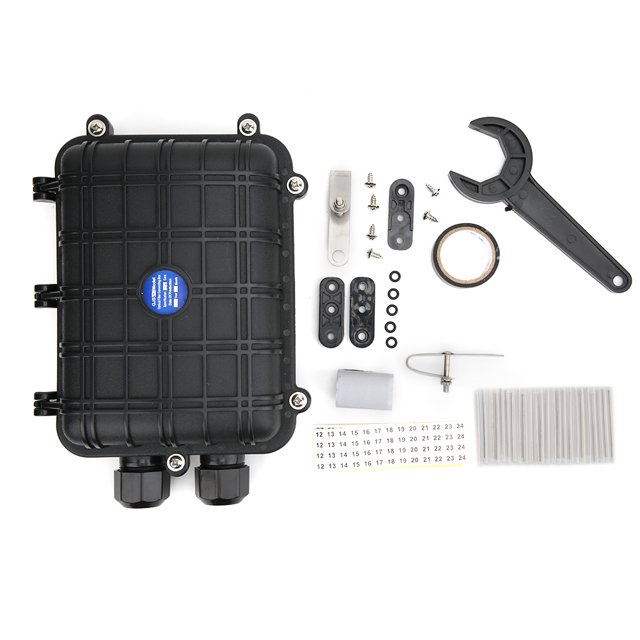 1 en 1 caja de conexión de cable de fibra impermeable horizontal del gabinete de empalme de fibra óptica IP68
