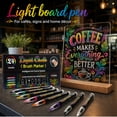 thumbnail image 5 of RAISTYW 24 Colors Wet Erase Markers, Liquid Chalk Markers for Blackboards, 6mm Tip, for Chalkboards Signs, Windows, Blackboard, Glass, 5 of 8