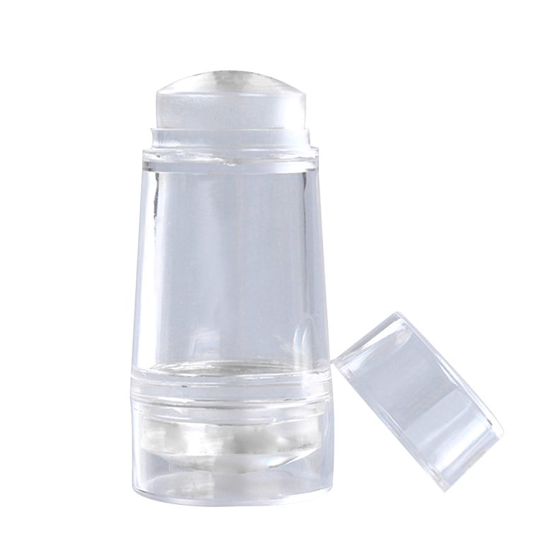 BMC 2pc Clear Acrylic Nail Art Stamping Replacement Heads - Glass Stamper Collection