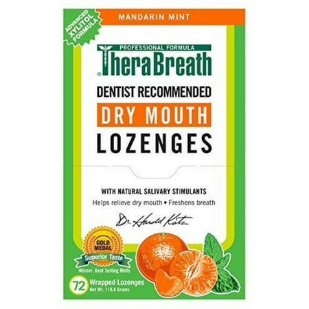 TheraBreath Mouth Wetting Lozenges, Mandarin Mint 7