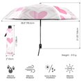 thumbnail image 3 of FORMRS Travel Umbrella Folding Auto Open Close Windproof Rain UV Protection, Geometric Love, 3 of 8