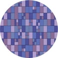 thumbnail image 1 of Ahgly Company Indoor Square Patterned Purple Amethyst Purple Area Rugs, 3' Square, 1 of 6