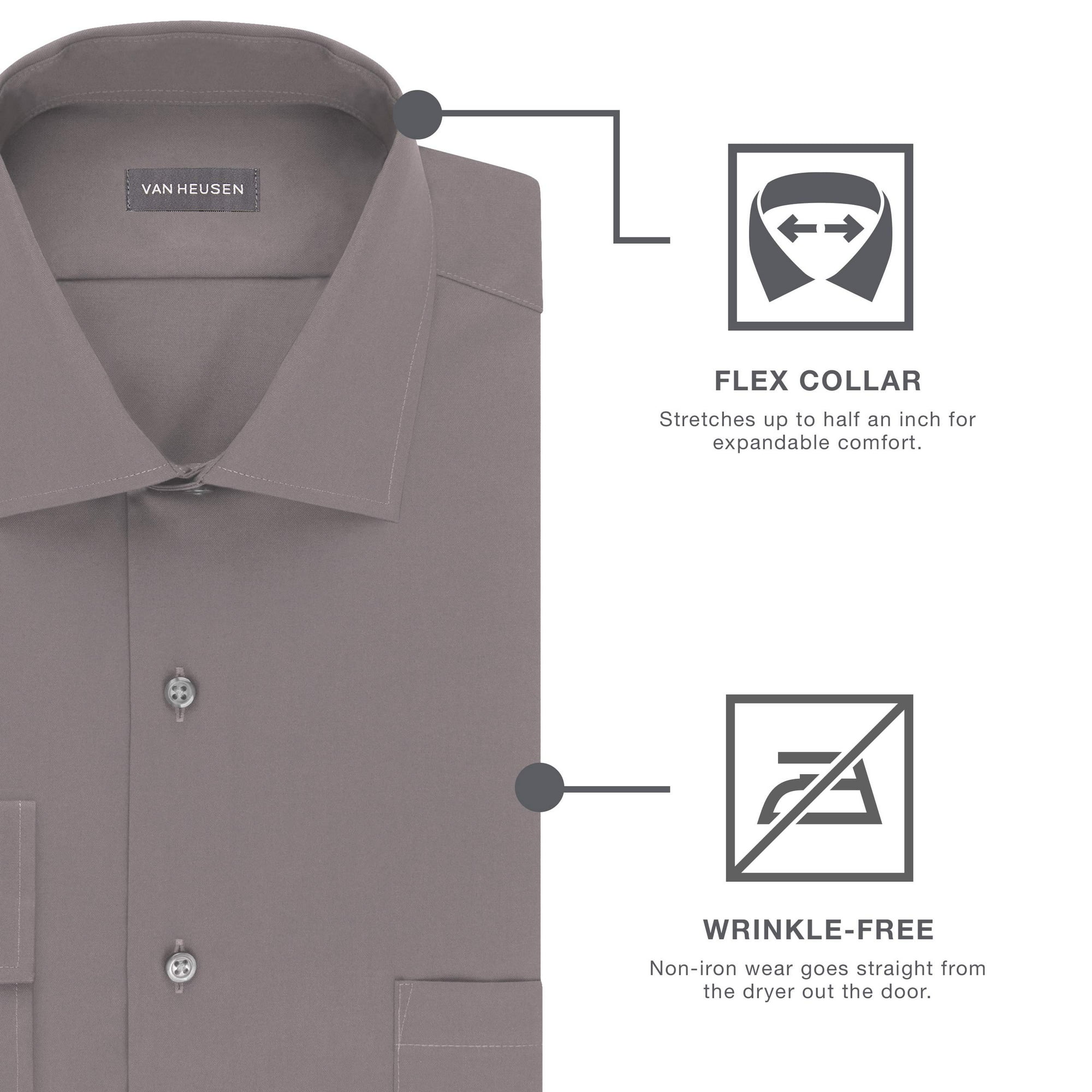 tommy hilfiger men's slim fit dress shirts STANDARD Dress Shirts - CLOSEOUT SM (14.5 main image 1
