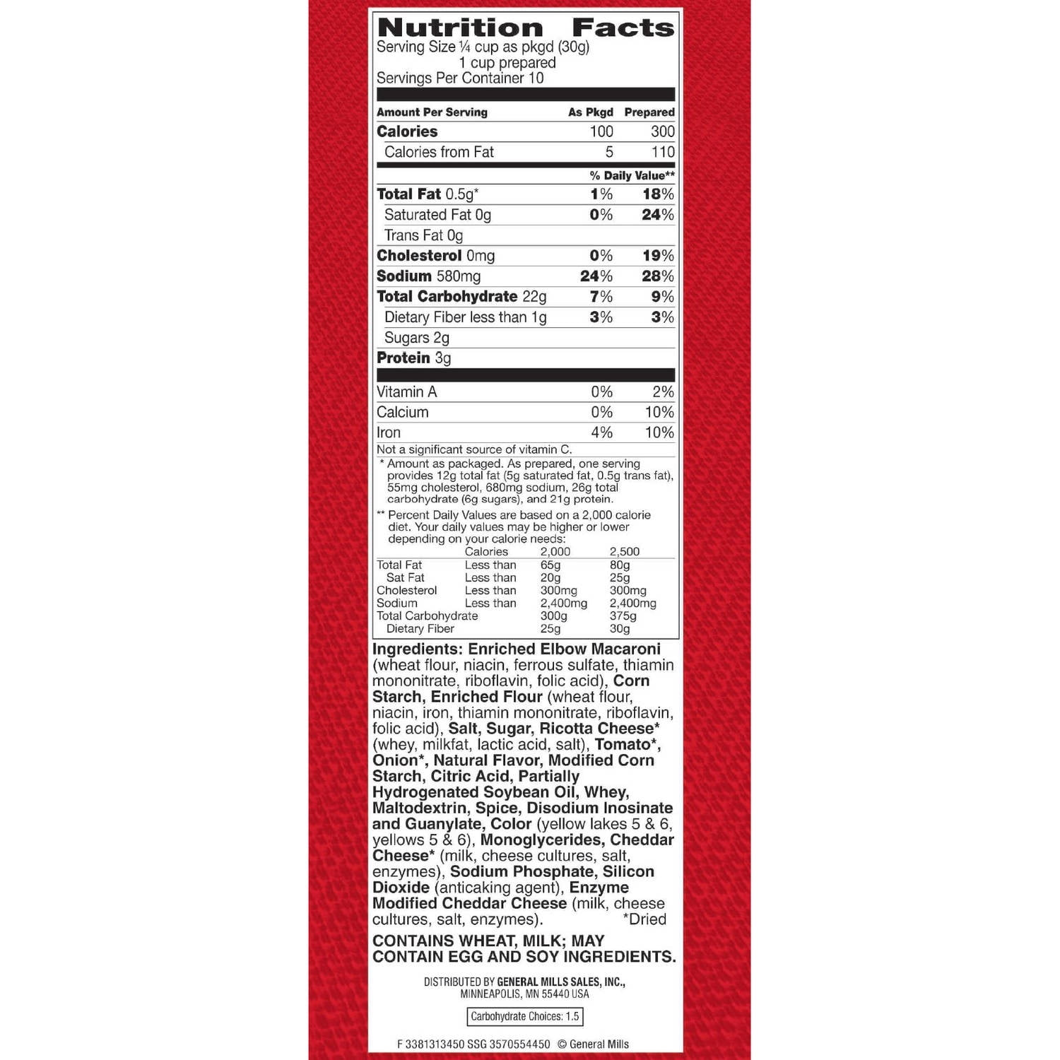 calories in hamburger helper cheeseburger macaroni