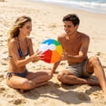 thumbnail image 4 of Inflatable Beach Balls 5 Pack PVC Multicolor Pool Party Summer Water Games Outdoor, 4 of 6