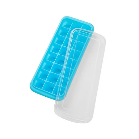 

2PC Kitchen 24 Compartment Silicone Ice Cube Tray Sealed Waterproof Machine Pack