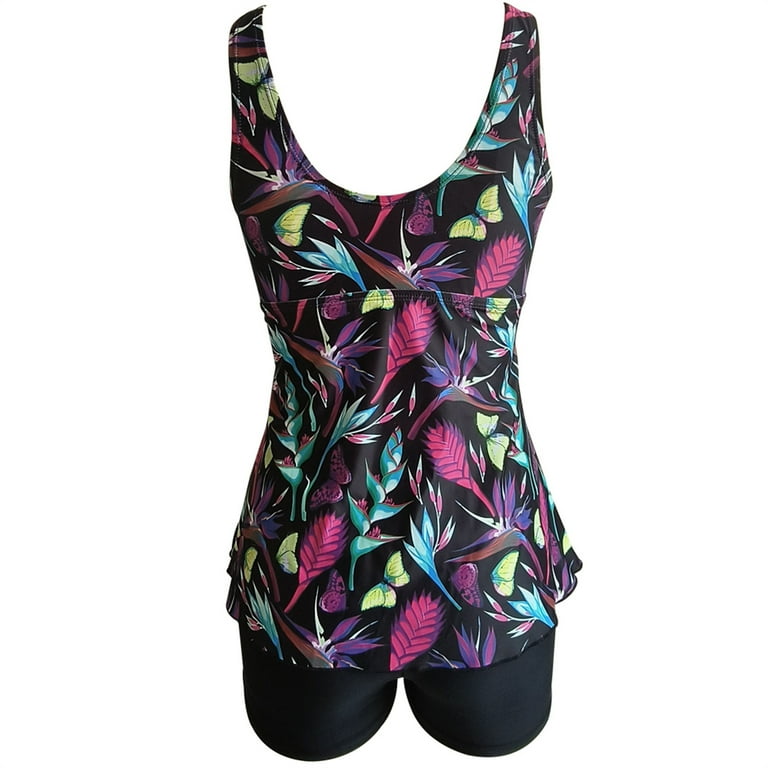Vintage Beach Wear Two Pieces Tankini Sets Vintage Beach Wear Two Pieces Tankini Sets