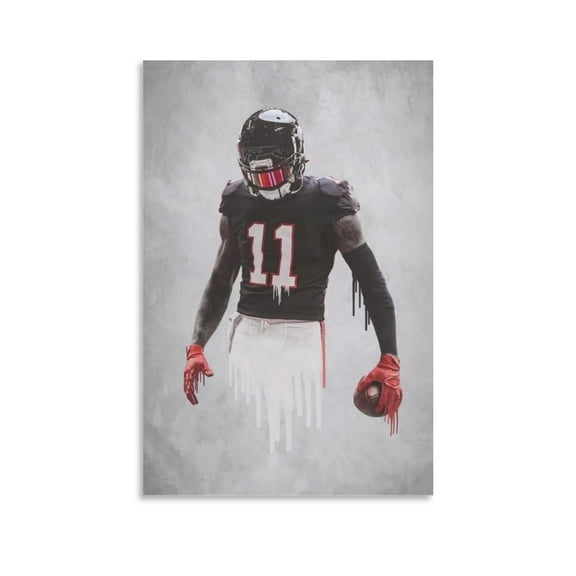 Julio Jones Poster Canvas Poster Posters Art Print Wall Photo Paint Poster Hanging Picture Family Bedroom Decor Gift 16x24inch(40x60cm)