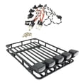 thumbnail image 2 of Portaequipajes de techo para coche RC a escala 1:10, portaequipajes DIY para accesorios SCX10 Con lámpara redonda, 2 of 9