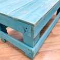 thumbnail image 5 of Natural Reclaimed Barnwood Rustic Farmhouse Coffee Table, USA Handmade Country Living Decor (Distressed Turquoise), 5 of 5