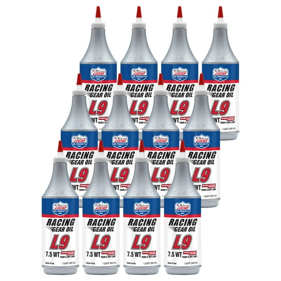 Lucas Oil 10456 L9 Racing Gear Oil, Diff/Trans, 12qt., 7.5W