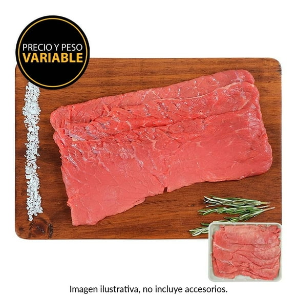 Milanesa de cara de res pulpa negra por kilo peso aprox por charola 700 a 800 g