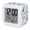 Dark Blue Grey, variant on Red Orange Coastal Digital Alarm Clock for Bedrooms,Smart LED Alarm Clock with 7 Color Night Light,Sea Turtle Nautical Coral Summer Beach Silent Wake Up Clocks for Sleep Study Cooking 3.2"x3.2"
