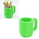 thumbnail image 5 of Taza De Bloques De Construcción De Bricolaje, Taza De Café De Ladrillo Multiusos De Aspecto Verde, Material ABS Para El Hogar Para Adultos, 5 of 8