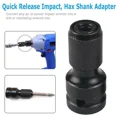 thumbnail image 4 of FABLE- 2Pcs 1/2" Drive To 1/4" Socket Adapter For Impact Wrench Hex Drill Chuck Convert, 4 of 5