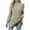 Beige, variant on Besolor Womens Fall Tunic Tops Trendy Round Neck Long Sleeve Shirts Casual Side Split Lightweight Sweaters Pocket