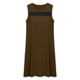 thumbnail image 7 of STETMN Women's Sleeveless Tank Dress Hollow Crewneck Solid Dresses Casual Summer Knee Length Dress, 7 of 7