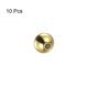 thumbnail image 3 of 10uds Cuentas 8mm Acero Inoxidable 2mm Agujero Diámetro Dorado Tono Unique Bargains, 3 of 6
